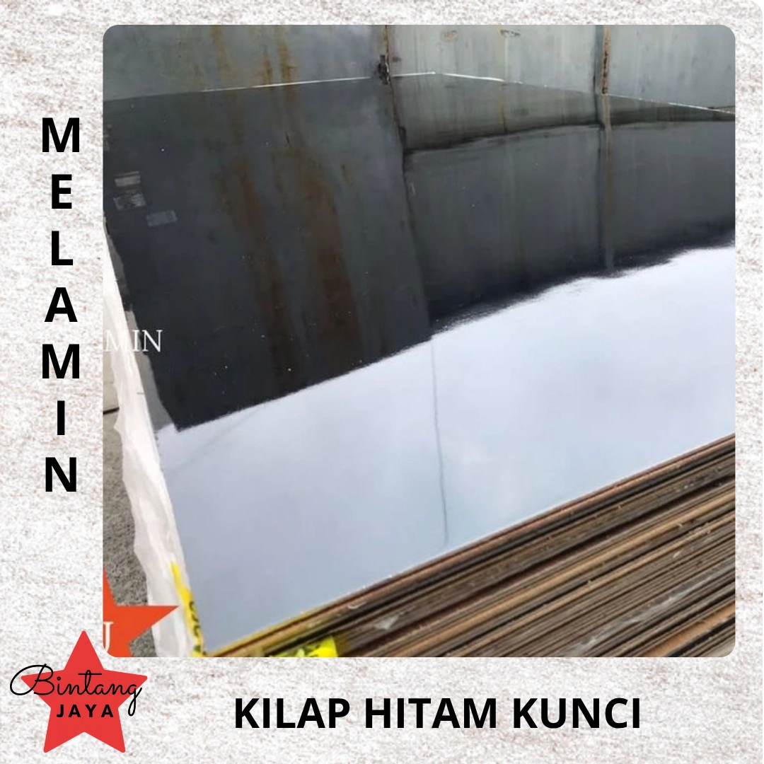 melamin kilap hitam kunci bintang jaya triplek